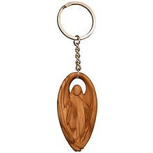 Kľúčenky - Kľúčenka Strážny Anjel -olivové drevo - 14663666_