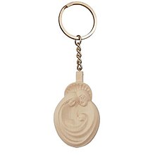 Kľúčenky - Kľúčenka Svätá Rodina (5cm - Béžová) - 14663843_