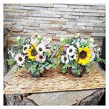 Dekorácie - Trvácny flower box aj pre pani učiteľky mentol víla - 14664761_