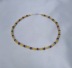 Náhrdelníky - Dámsky drevený náhrdelník - 14664952_
