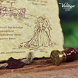 Papiernictvo - Svadobné oznámenie vintage 17371 - 14664218_
