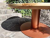 Nábytok - Konferenčný stôl z javora okrúhly - 14665081_