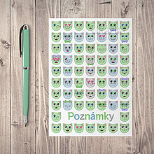 Papiernictvo - Zápisník Mačičky s osobnosťou Pastel edition (rámik) - 14664572_
