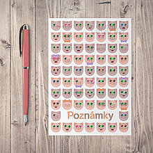 Papiernictvo - Zápisník Mačičky s osobnosťou Pastel edition (horizontálny pásik) - 14664574_