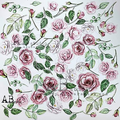  - Papierové výrezy Flowers ID-17 - 14666703_