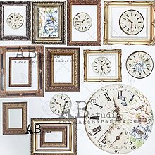 Papier - Papierové výrezy vintage elements ID-18 - 14666675_