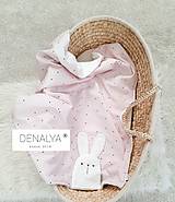 Detský textil - Hniezdo pre bábätko z kolekcie BUNNY baby ružová - 14667136_