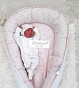 Detský textil - Hniezdo pre bábätko z kolekcie BUNNY baby ružová - 14667139_