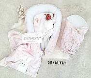 Detský textil - 4 dielna BUNNY baby ružová jemná sada - 14667180_