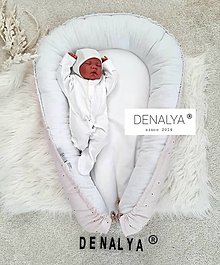 Detský textil - Hniezdo pre bábätko z kolekcie BUNNY baby ružová - 14667141_