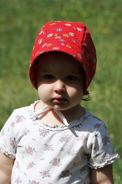 Letný detský čepiec margaréta