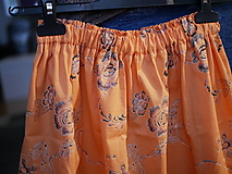 Detské oblečenie - jednoduchá suknička pomarančová - 14668442_