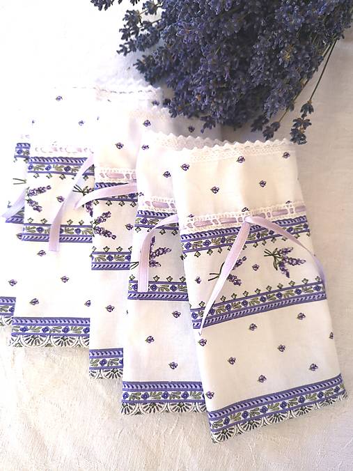 Úžitkový textil - Vrecúška na levanduľu Lavender 2 - 14668240_