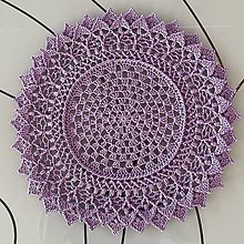 Úžitkový textil - Čipka 3D “Cyklámen” - 14670510_
