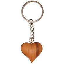 Kľúčenky - Kľúčenka Srdce - olivové drevo - 14669696_