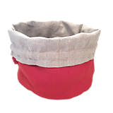 Úžitkový textil - Ľanový košík - 14671664_