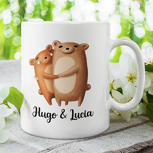 Nádoby - ZAĽÚBENÝ keramický hrnček - 14669807_