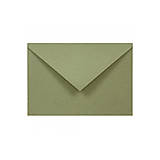 Papier - Zelená obálka Olive - 14672924_