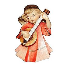 Sochy - Anjel pokoja s mandolínou - 14672475_