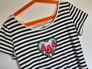 Detské oblečenie - UPCYKLACE šaty s houbičkami PC-10,5EUR - 14672663_