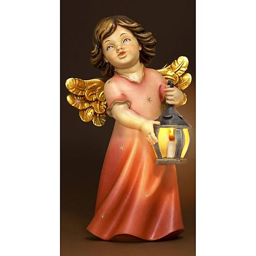 Mária anjel s lampášom (svietiaci) (14cm - Pestrofarebná)