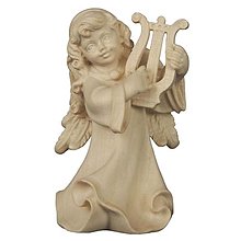 Sochy - Alpský anjel s lýrou (7cm - Béžová) - 14674932_
