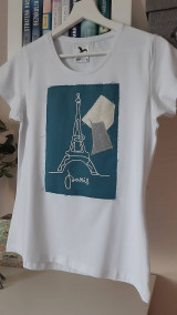 Topy, tričká, tielka - Dámske tričko "PARIS" - 14677071_