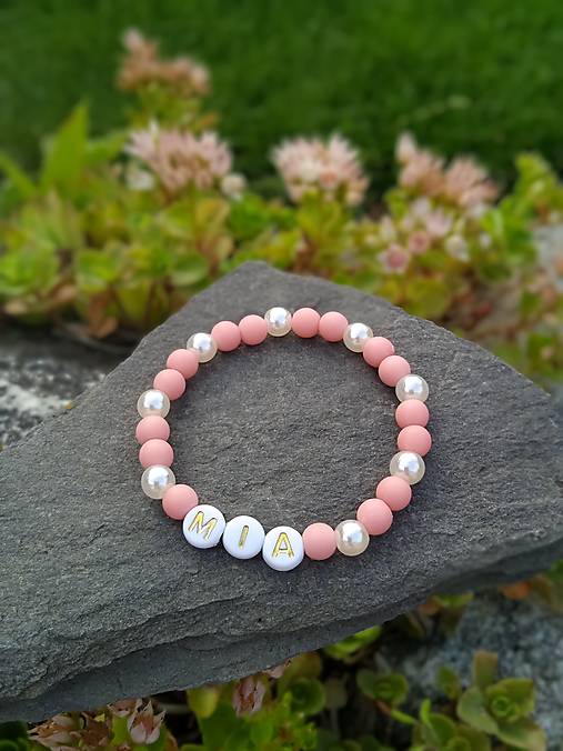 Náramky - Detský náramok s menom - 14676830_