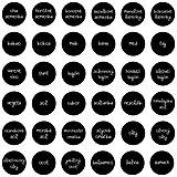 Úložné priestory & Organizácia - Čierna nálepka 3 cm - 14676400_