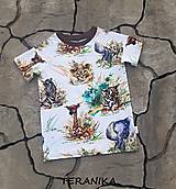 Detské oblečenie - Tričko "Safari zvířátka" vel.92 -128 - 14679490_
