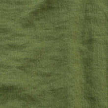 Textil - (4) 100 % predpraný mäkčený ľan hrášková zelená, šírka 150 cm - 14678968_