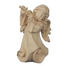 Sochy - Alpský anjel s priečnou flautou (14cm - Béžová) - 14679643_
