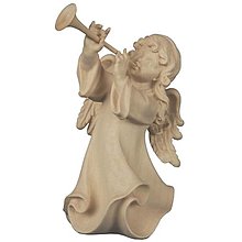 Sochy - Alpský anjel s trombónom (7cm - Béžová) - 14680414_