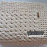 Úžitkový textil - Deka z vlny alize puffy (Objednávka, cca (80 x 200) cm - farba slonová kosť) - 14681315_