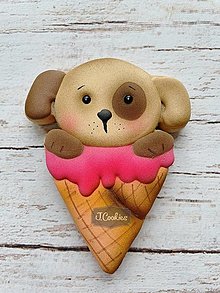 Príbory, varešky, pomôcky - Vykrajovačky - Zvieratkové zmrzliny #1392 (1389 Zmrzlina pes, s naznačením) - 14679993_