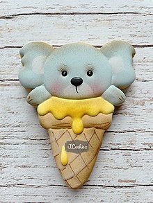 Príbory, varešky, pomôcky - Vykrajovačky - Zvieratkové zmrzliny #1392 (1391 Zmrzlina koala, obrys) - 14680005_