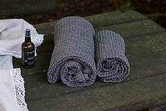 Úžitkový textil - Ľanový vaflový uterák - 14680779_
