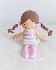 Hračky - Látková bábika s menom / dievčatko - 14682871_
