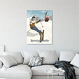 Grafika - Retro Poster - Lomnické sedlo + darček - 14682442_