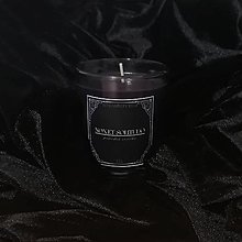 Svietidlá a sviečky - Čierna prírodná sviečka Nox et solitudo - 14682979_