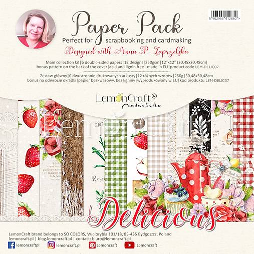  - Scrapbook papier Lemoncraft Delicious 12x12 - 14683787_