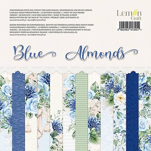  - Scrapbook papier Lemoncraft Blue Almonds 12x12 - 14683910_