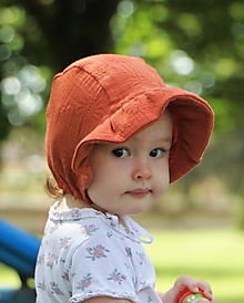 Detské čiapky - Letný detský mušelínový čepček Cyrus - 14683015_