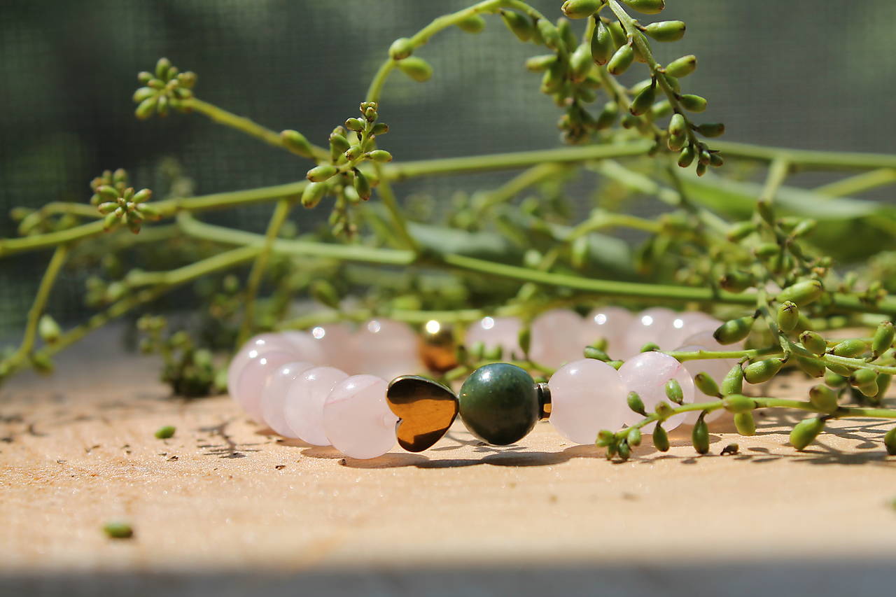 Rose green Heart