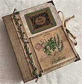 Papiernictvo - Veľký herbár v natur štýle s pevnou knižnou väzbou a hodvábnym papierom vo vnútri - 14685370_