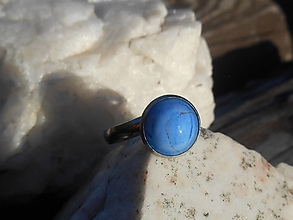 Prstene - blue stone-prsteň-modrý kameň - 14686710_