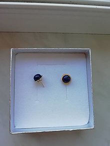Náušnice - Náušnice-Zlato 14k, Lapis Lazuli - 14685040_