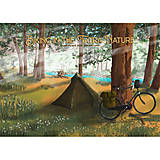 Grafika - Retro Poster - Biking in the Tatra Nature + darčk - 14685161_