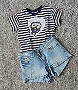 Topy, tričká, tielka - Detské pásikavé tričko -  ♥ OčiPuči  potápač ČumiZGumy - 14687856_