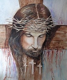 Obrazy - p.Ježiš 6... (akvarel) - 14688801_